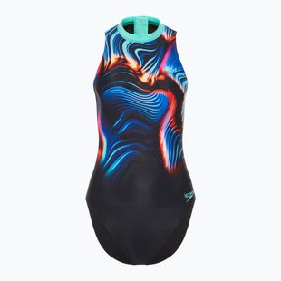 Costum de baie dintr-o piesă pentru femei Speedo Printed Hydrasuit speedo black