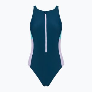 Costum de baie dintr-o piesă pentru femei  Speedo Zip Colorblock dark teal