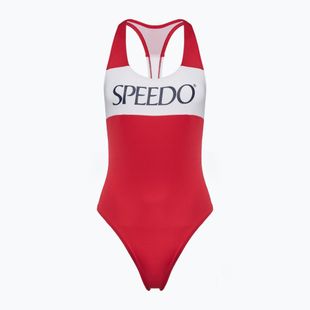 Costum de înot dintr-o piesă pentru femei Speedo Colourblock Racerback high risk red
