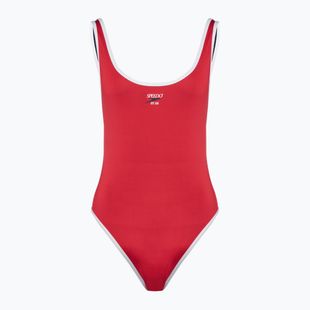 Costum de înot dintr-o piesă pentru femei Speedo Solid Bound Scoop high risk red