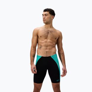 Jammeri de înot pentru bărbați Speedo Endurance+ MAX Splice Jammer negru/gem turcoaz