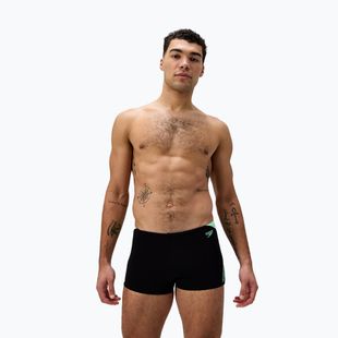 Boxeri de înot pentru bărbați Speedo Hyper Boom Splice negru/verde alfalfa