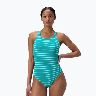 Costum de baie întreg pentru femei Speedo Eco Endurance+ Printed Medalist turquoise gem