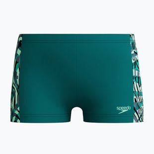 Boxeri de înot pentru copii Speedo Digital Panel Aquashort emerald închis