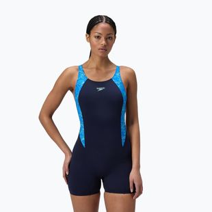 Costum de baie întreg pentru femei Speedo HyperBoom Splice Legsuit lagoon blue/celeste