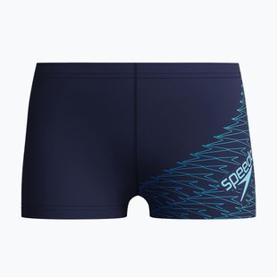 Boxeri de înot pentru copii Speedo Medley Logo Aquashort peacoat/sugar blue