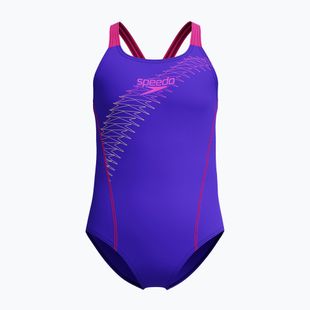 Costum de baie întreg pentru copii Speedo Medley Logo Medalist indigo glow