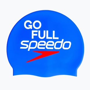 Căciulă de înot Speedo Printed Silicone speedo blue go full speedo