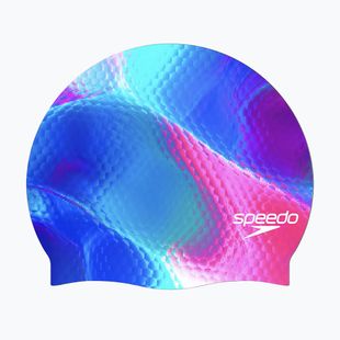 Cască de înot Speedo Printed Silicone techno snake deep sapphire