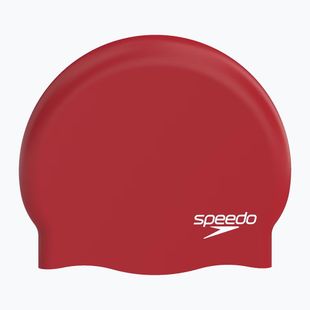 Cască de înot Speedo Plain Moulded Silicone speedo red