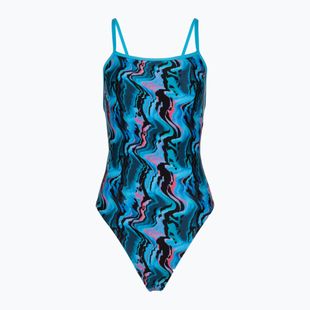 Costum de înot întreg pentru femei Speedo Printed Web Back canyon ombre/black