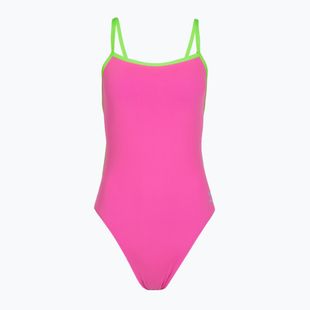 Costum de înot întreg pentru femei Speedo Solid Tri neon flamingo