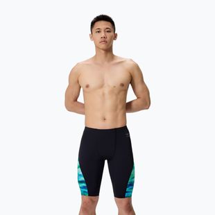 Jammer de înot pentru bărbați Speedo Printed Side Spliced sunset grove/black