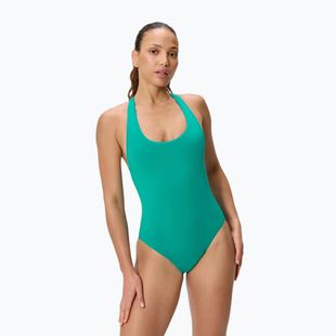 Costum de înot întreg pentru femei Speedo Solid Scoop Neck peacock teal