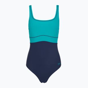 Costum de baie întreg pentru femei Speedo Shaping Contour Eclipse peacock teal/peacoat