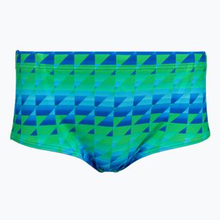 Boxeri de înot pentru bărbați Speedo ML cu imprimeu slip 13.5 cm triunghiuri matlasate/lagoon blue