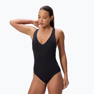 Costum de înot întreg pentru femei Speedo Sculpture Butterfly Back anthracite