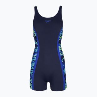Costum de baie întreg pentru femei Speedo Hyperboom Splice Muscleback Legsuit peacoat/sapphire