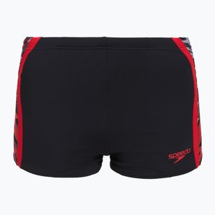 Boxeri de înot Speedo Hyperboom Splice Aquashort anthracite/high risk red