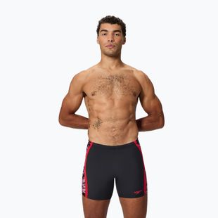 Jammer de înot pentru bărbați Speedo Hyper Boom Splice Mid anthracite/high risk red