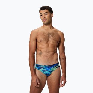 Slipuri de înot pentru bărbați Speedo Hyperboom Print Brief 2.5" peacoat/deep sapphire