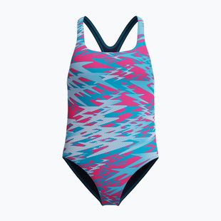 Costum de înot întreg pentru copii Speedo Hyperboom Print Medalist margarita pink