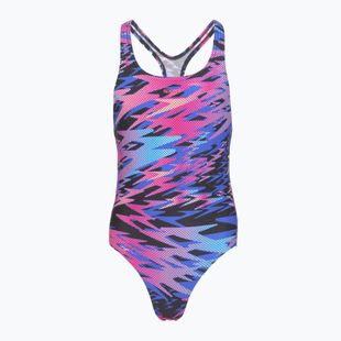 Costum de înot întreg pentru copii Speedo Hyperboom Print Medalist anthracite