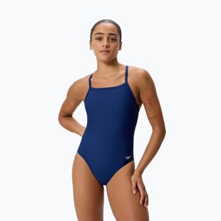 Costum de înot întreg pentru femei Speedo Solid EnduraSoft Turnback team navy