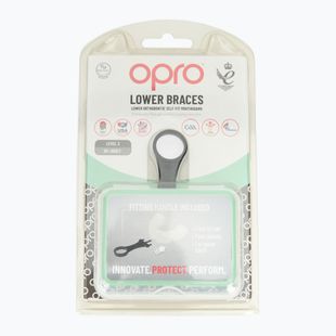 Protector de maxilar Opro Lower Braces alb