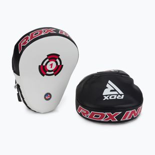 Labe de antrenament pentru antrenor RDX Focus Pad With Strap white