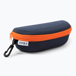 ZONE3 Protective Swim Goggle Case navy/orange