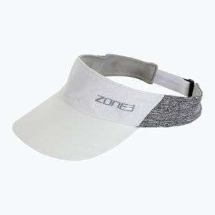 Vizieră de alergare ZONE3 Lightweight Race Visor white/charcoal marl/relective silver