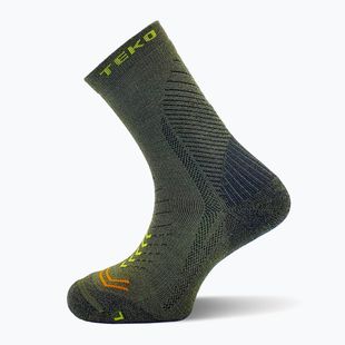 Șosete de trekking TEKO Ecohike Discovery Light Half Cushion 2.0 forest