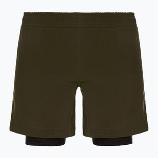Pantaloni scurți de antrenament pentru bărbați FUMETSU Origins Dual Layer khaki