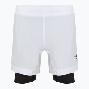 Pantaloni scurți de antrenament pentru bărbați FUMETSU Origins Dual Layer white