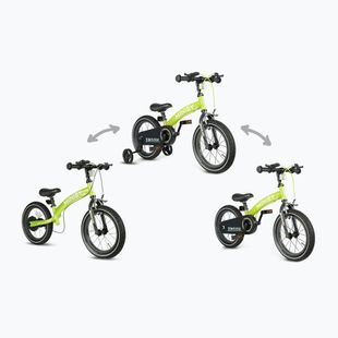 Bicicletă pentru copii Qplay Miniby 3in1 green