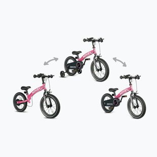 Bicicletă pentru copii  Qplay Miniby 3in1 rose