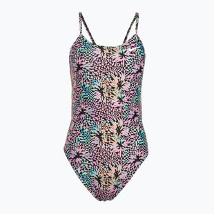 Costum de baie o piesă pentru femei Nike Hydrastrong Multi Print pink bloom