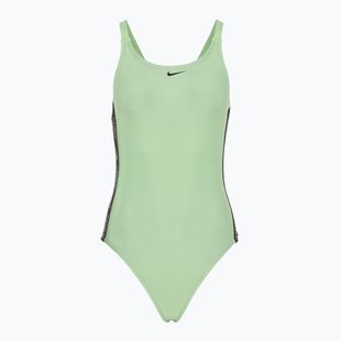 Costum de baie dintr-o bucată pentru femei Nike Logo Tape Fastback vapor green