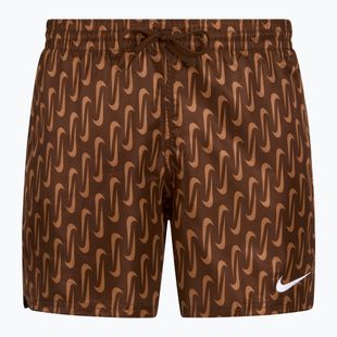 Pantaloni scurți de înot pentru bărbați  Nike Swoosh Link 5" Volley cacao wow