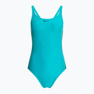 Costum de baie dintr-o piesă pentru femei Nike Logo Tape Fastback dusty cactus