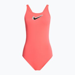 Costum de baie dintr-o piesă pentru femei Nike Hydrastrong 3D Swoosh Fastback hot punch