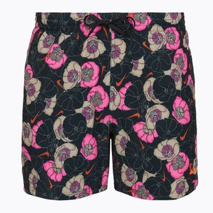 Șorturi de baie pentru bărbați Nike Multi Poppy Print 5" Volley black