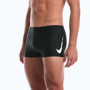 Boxeri de baie pentru bărbați Nike Logo Graphic Square Leg black