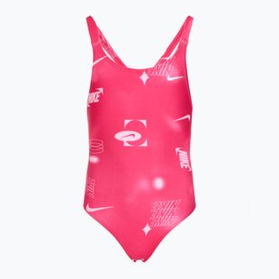 Costum de înot complet pentru copii Nike Hydrastrong Fastback rush pink