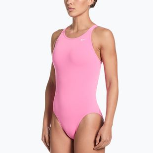 Costum de baie întreg pentru femei Nike Hydrastrong Solid pink glow