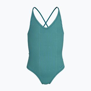Costum de înot întreg pentru copii Nike Ocean Bound Ripple Texture Lace Up blached turquoise