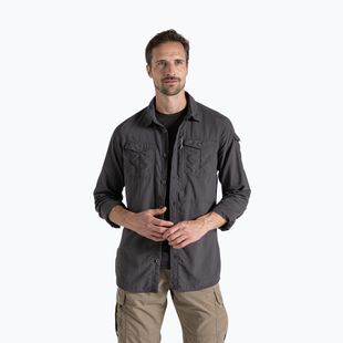 Cămașă pentru bărbați Craghoppers NosiLife Adventure Long Sleeved Shirt III black pepper