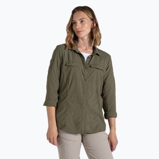 Tricou de trekking pentru femei Craghoppers NosiLife Adventure Long Sleeved Shirt III wild olive