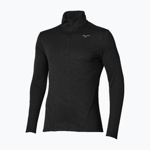 Longsleeve de alergare pentru bărbați Mizuno Tech Thermal Charge Breath Thermo Half Zip Long Sleeve Tee black